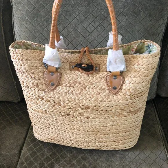 Tommy Bahama Maize Tote Bag NWT - Picture 2 of 12